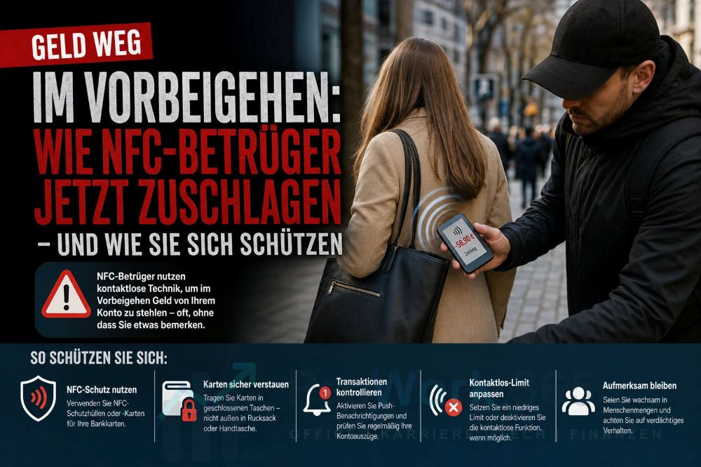 Geld weg im Vorbeigehen Wie NFC-Betrüger jetzt zuschlagen Geld weg im Vorbeigehen Wie NFC-Betrüger jetzt zuschlagen