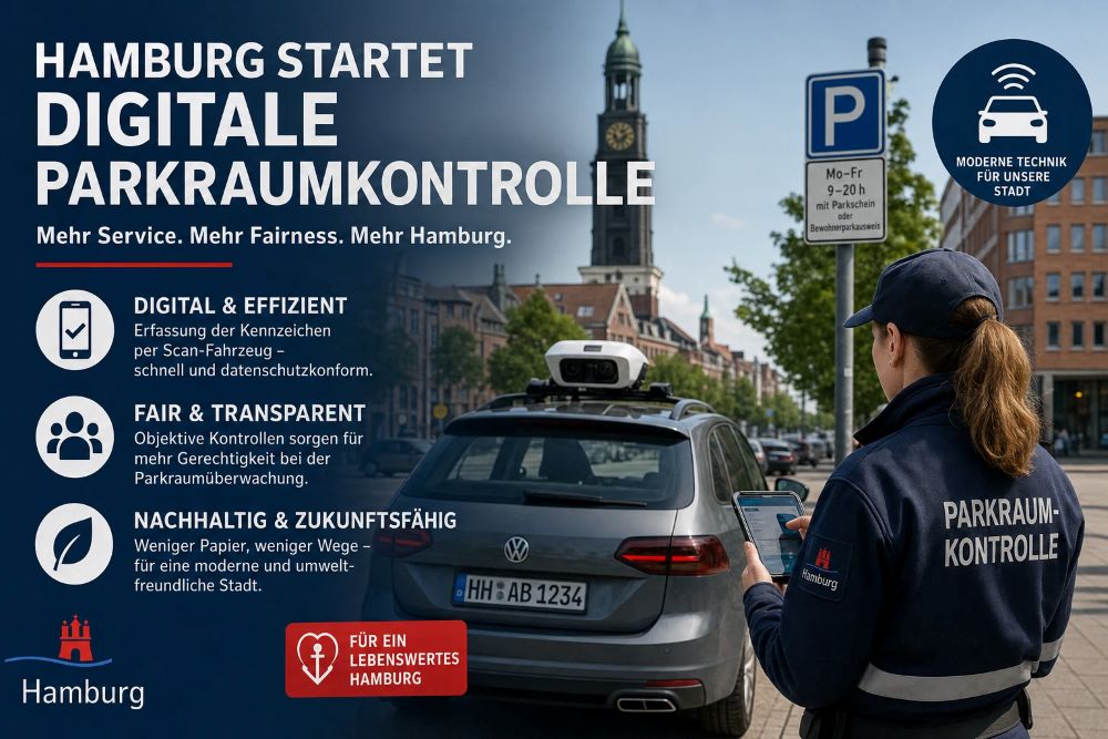 Hamburg jagt Parksünder ab sofort mit digitalen Scan-Cars Hamburg jagt Parksünder ab sofort mit digitalen Scan-Cars