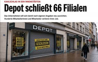 Kahlschlag in den Innenstädten Depot schließt 66 Filialen