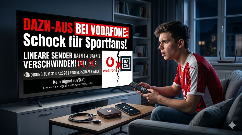 Kein DAZN mehr bei Vodafone Kein DAZN mehr bei Vodafone