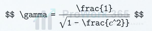 Lorentzfaktor