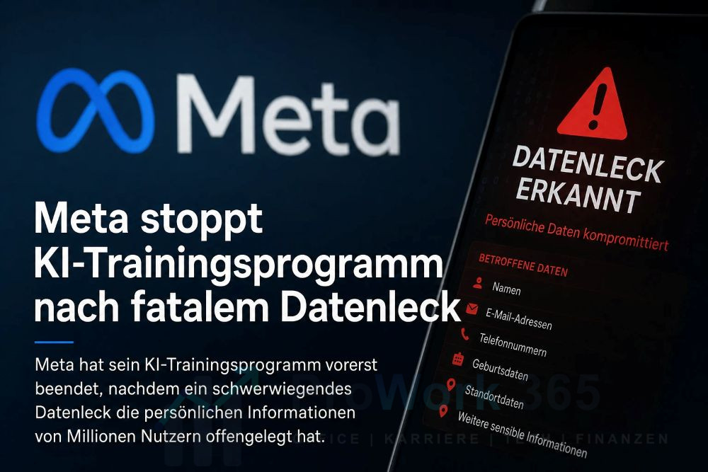 Meta stoppt KI-Trainingsprogramm nach fatalem Datenleck Meta stoppt KI-Trainingsprogramm nach fatalem Datenleck
