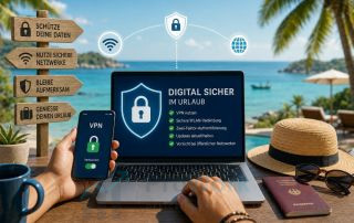 So bleibst du 2026 digital sicher im Urlaub