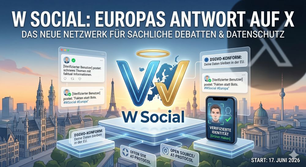 Social Media W Social – Europas Antwort auf X Social Media W Social - Europas Antwort auf X