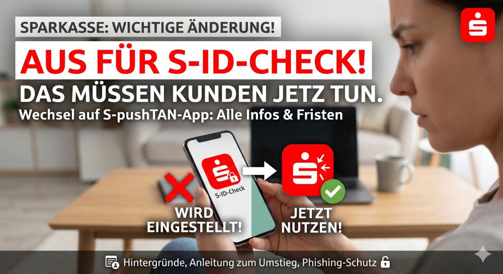 Sparkassen-Kunden aufgepasst Aus für S-ID-Check Sparkassen-Kunden aufgepasst Aus für S-ID-Check