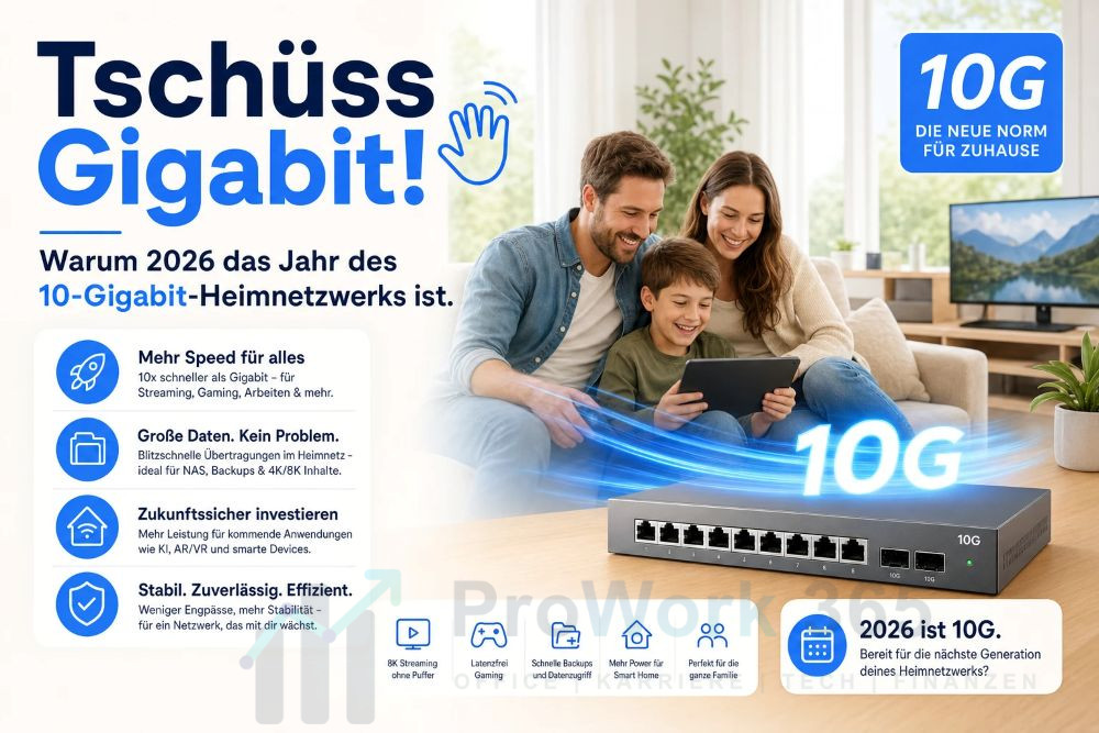 Warum 2026 das Jahr des 10-Gigabit-Heimnetzwerks ist Warum 2026 das Jahr des 10-Gigabit-Heimnetzwerks ist