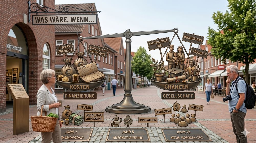 Was wäre wenn… Das bedingungslose Grundeinkommen eingeführt würde Was wäre wenn... Das bedingungslose Grundeinkommen eingeführt würde