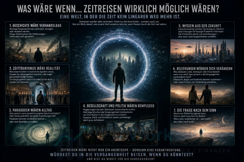 Was wäre wenn… Zeitreisen wirklich möglich wären Was wäre wenn... Zeitreisen wirklich möglich wären