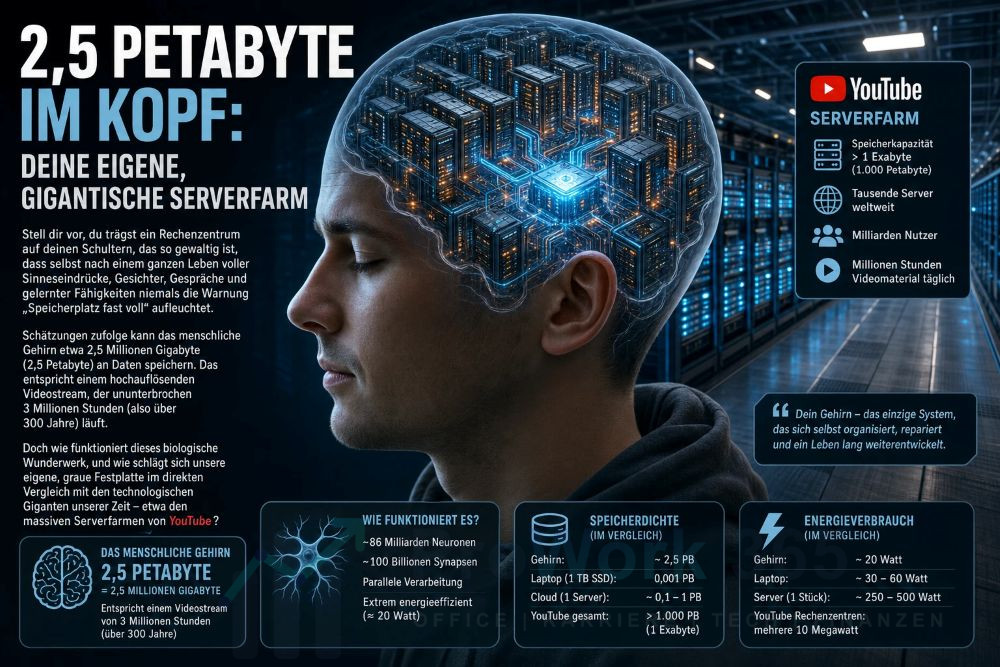 2,5 Petabyte im Kopf Deine eigene, gigantische Serverfarm