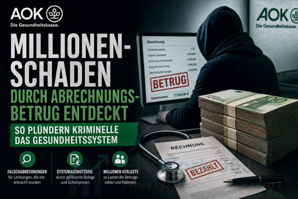 AOK Millionen-Schaden durch Abrechnungsbetrug entdeckt AOK Millionen-Schaden durch Abrechnungsbetrug entdeckt