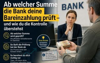 Ab welcher Summe die Bank deine Bareinzahlung prüft