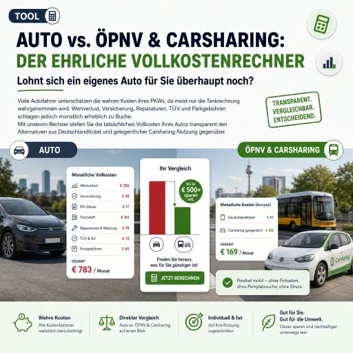 Auto vs. ÖPNV & Carsharing