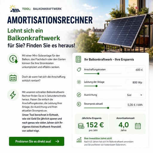 Balkonkraftwerk-PV-Amortisationsrechner