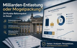 Das 34-Punkte-Reformpaket der Bundesregierung im Detail