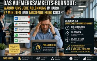 Das Aufmerksamkeits-Burnout - Was uns jede Ablenkung kostet
