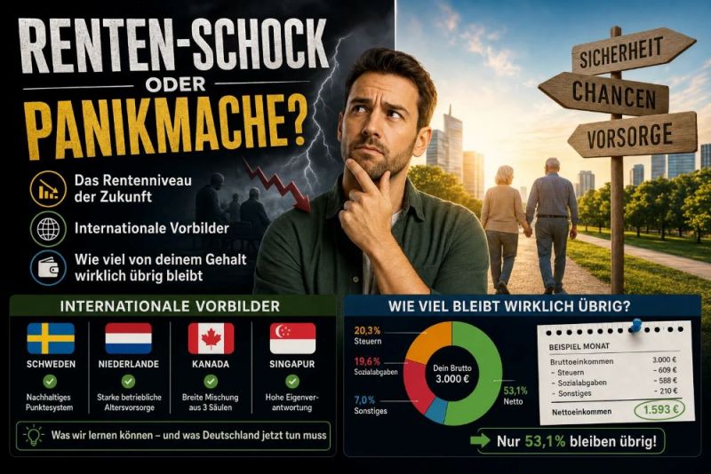 Das Rentenniveau der Zukunft und wie viel von deinem Gehalt wirklich übrig bleibt Das Rentenniveau der Zukunft und wie viel von deinem Gehalt wirklich übrig bleibt