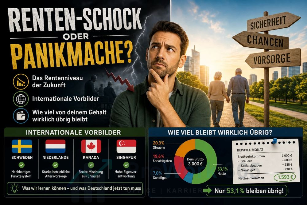 Das Rentenniveau der Zukunft und wie viel von deinem Gehalt wirklich übrig bleibt