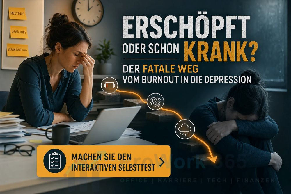 Der fatale Weg vom Burnout in die Depression Der fatale Weg vom Burnout in die Depression