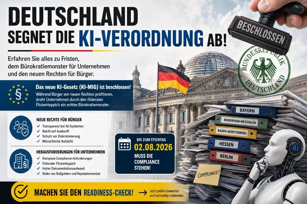Deutschland segnet die KI-Verordnung ab – Was jetzt wichtig ist! Deutschland segnet die KI-Verordnung ab - Was jetzt wichtig ist!