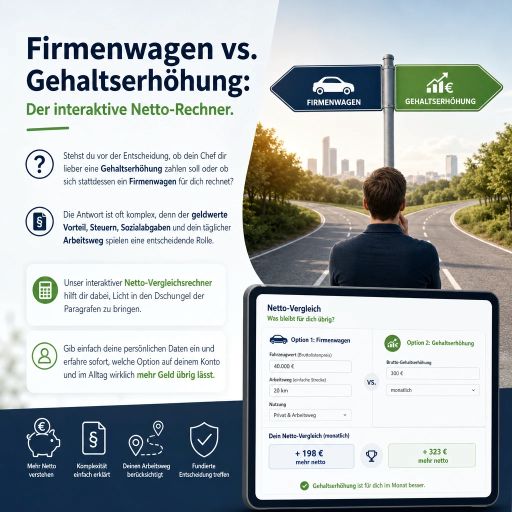 Dienstwagen vs Gehaltserhöhung