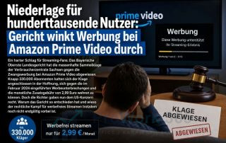 Gericht winkt Werbung bei Amazon Prime Video durch