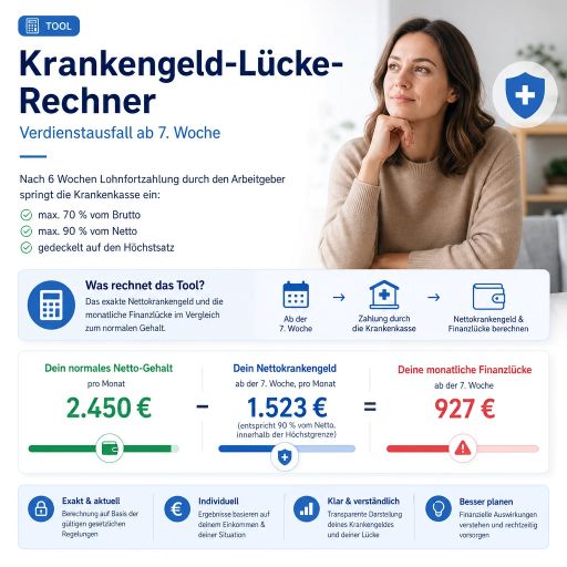 Krankengeld-Lücke-Rechner