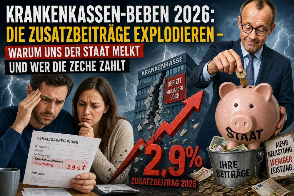 Krankenkassen-Beben 2026 Die Zusatzbeiträge explodieren Krankenkassen-Beben 2026 Die Zusatzbeiträge explodieren