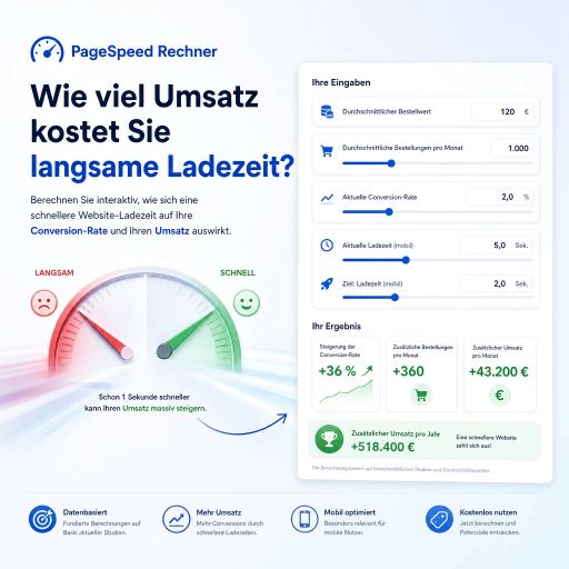 Pagespeed-Conversion-Rechner