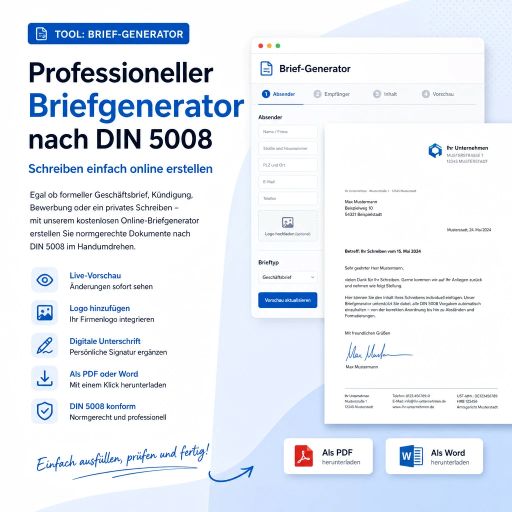 Professioneller Briefgenerator