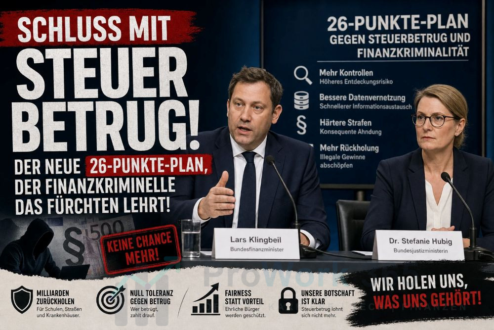 Schluss mit Steuerbetrug Der neue 26-Punkte-Plan