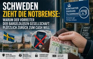 Schweden zieht die Notbremse und will zurück zum Bargeld
