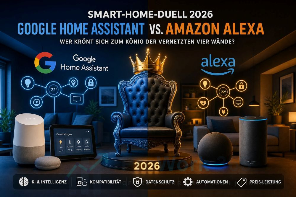 Smart-Home-Duell 2026 Google Home Assistant vs. Amazon Alexa Smart-Home-Duell 2026 Google Home Assistant vs. Amazon Alexa