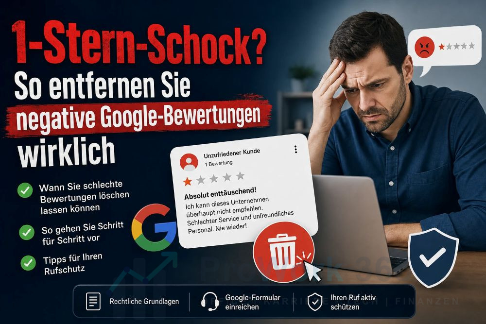 So entfernen Sie negative Google-Bewertungen wirklich