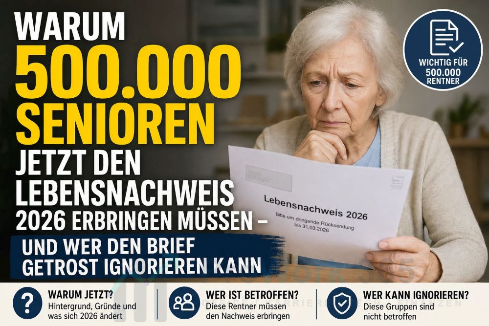 Warum 500.000 Senioren jetzt den Lebensnachweis 2026 erbringen müssen Warum 500.000 Senioren jetzt den Lebensnachweis 2026 erbringen müssen