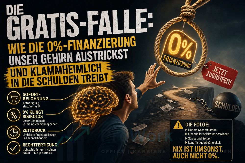 Wie die 0%-Finanzierung unser Gehirn austrickst und uns in die Schulden treibt