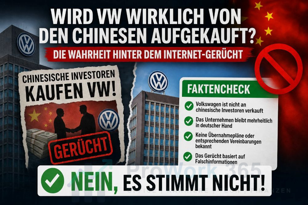 Wird VW wirklich von den Chinesen aufgekauft Die Wahrheit hinter dem Internet-Gerücht Wird VW wirklich von den Chinesen aufgekauft Die Wahrheit hinter dem Internet-Gerücht