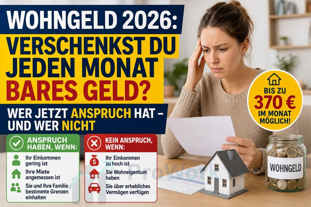 Wohngeld 2026 Wer hat Anspruch und wer nicht