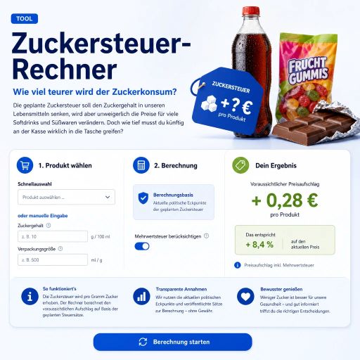 Zuckersteuer-Rechner