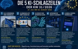 Die 5 Top KI-Schlagzeilen der KW 31-2026