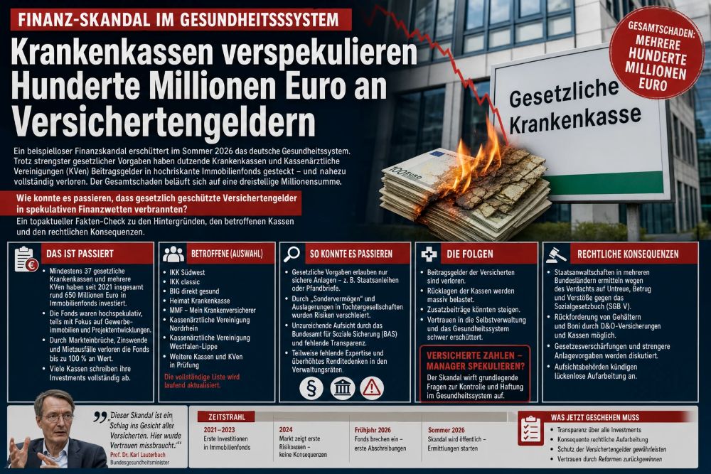 Krankenkassen verspekulieren Hunderte Millionen Euro Krankenkassen verspekulieren Hunderte Millionen Euro
