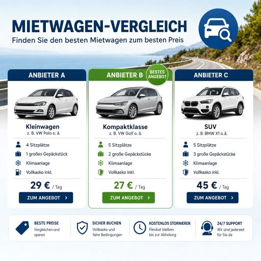 Mietwagen-Vergleichsrechner