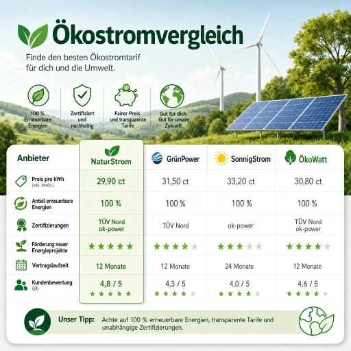 Ökostrom-Vergleich